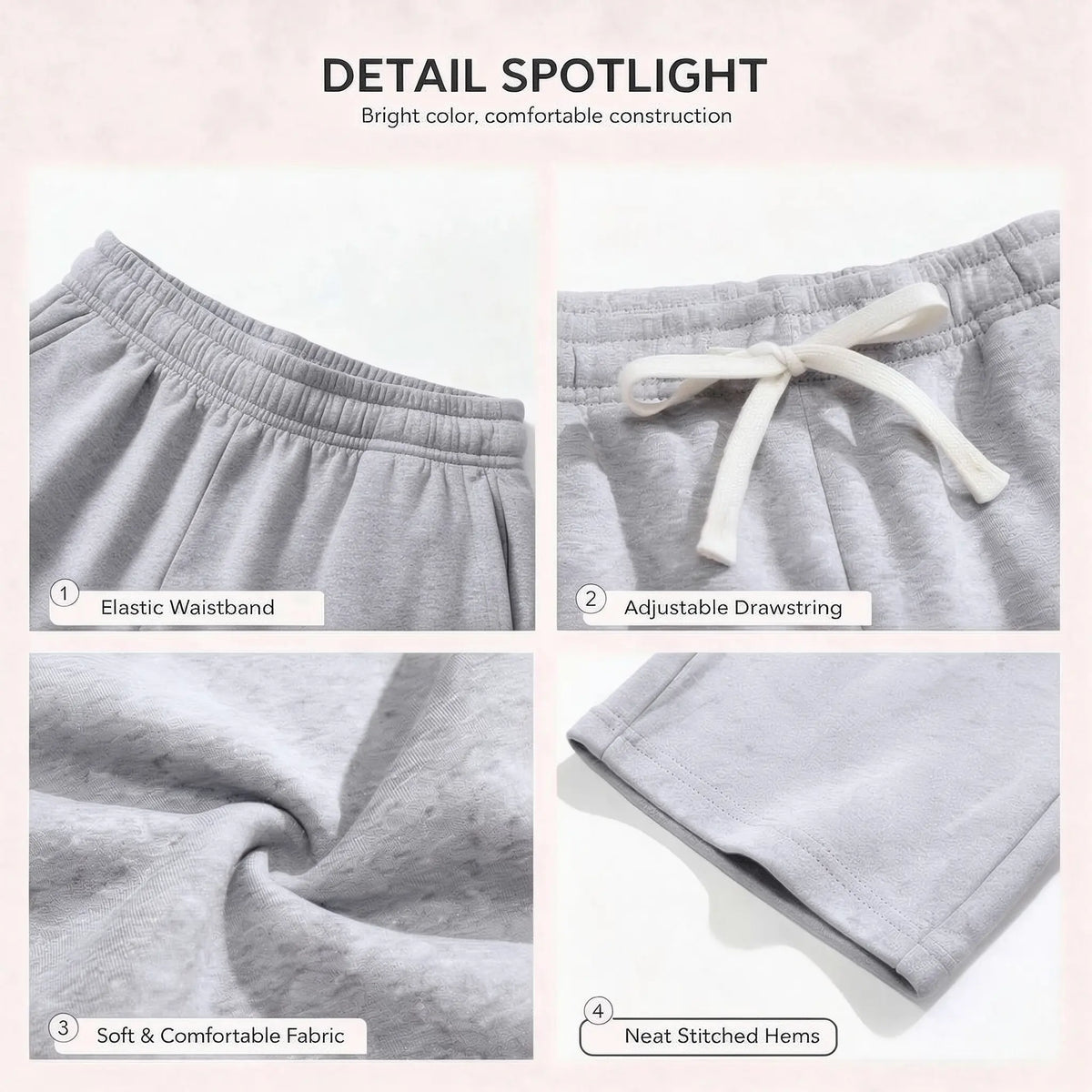 Men's Athletic Sweat Shorts 3-Pack – Elastic Drawstring Shorts for Basketball, Fitness, and Running, Ideal for Summer Activities