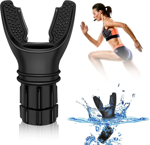 Adjustable Resistance Portable Breathing Trainer with Rotating Valve - Lightweight ABS Silicone, Compact Design for Enhanced Endurance in Running and Swimming