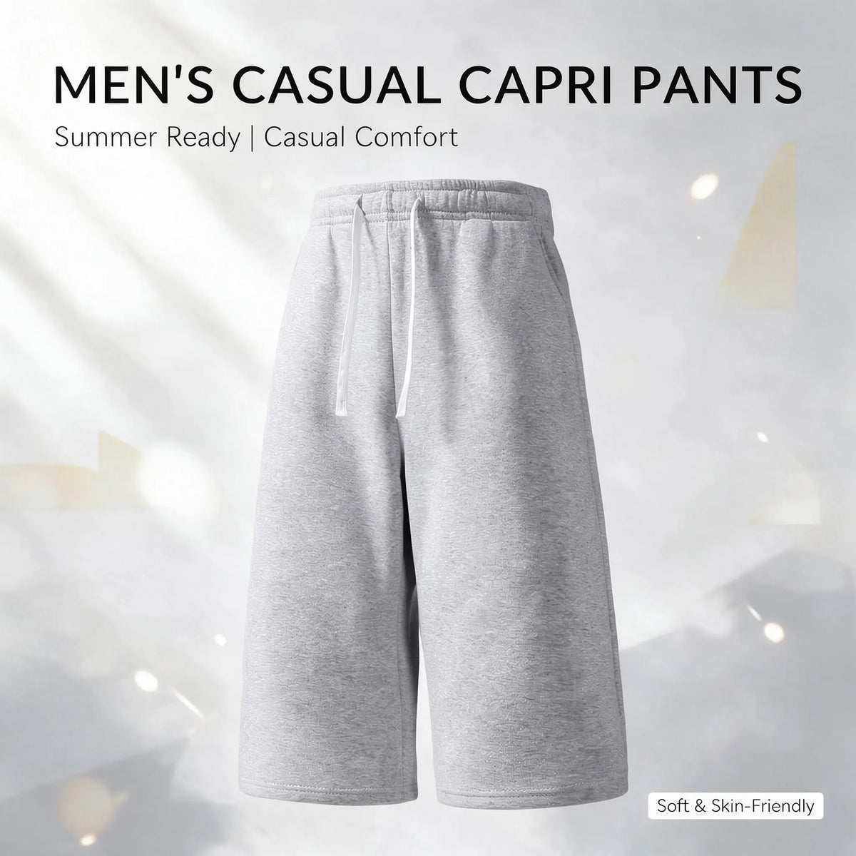 Men's Athletic Sweat Shorts 3-Pack – Elastic Drawstring Shorts for Basketball, Fitness, and Running, Ideal for Summer Activities