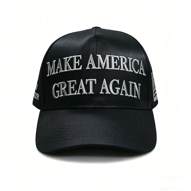 Patriotic Embroidered USA Flag Baseball Cap - Adjustable Cotton Hat for Men, Hand Wash Only, Ideal for Patriotic Gatherings, Parades, Events & Everyday Wear