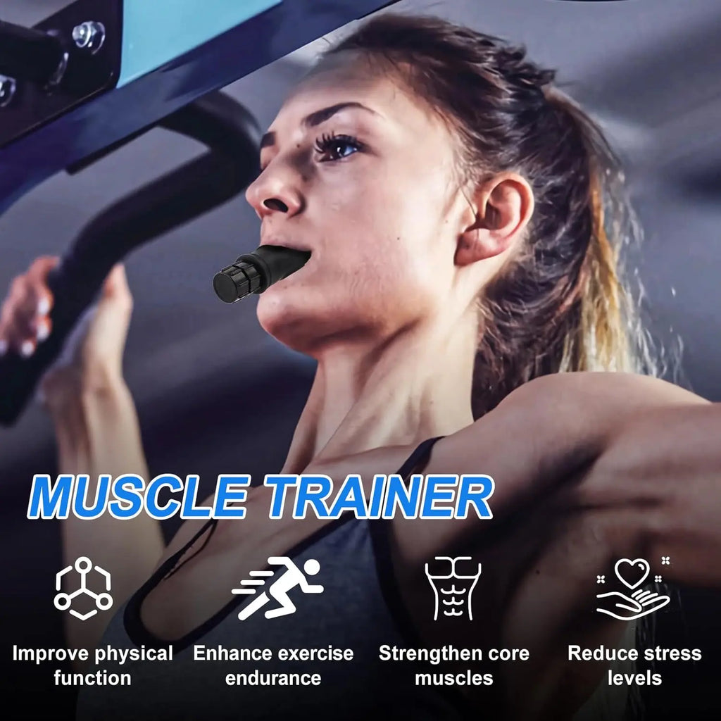 Adjustable Resistance Portable Breathing Trainer with Rotating Valve - Lightweight ABS Silicone, Compact Design for Enhanced Endurance in Running and Swimming