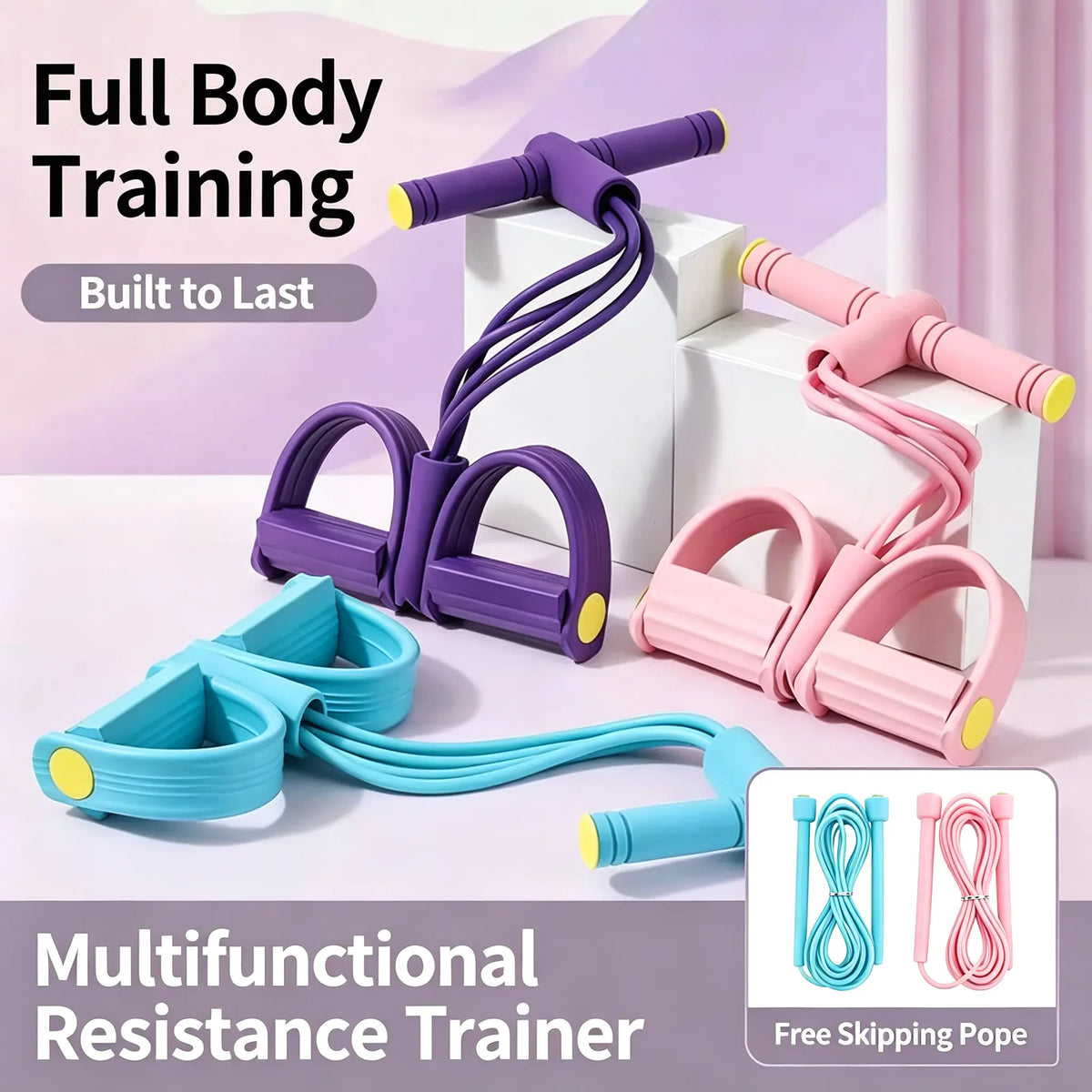 Adjustable Foam Non-Slip Resistance Band for Core and Lower Body Workouts - Portable Strength Training Equipment for Squat Challenges