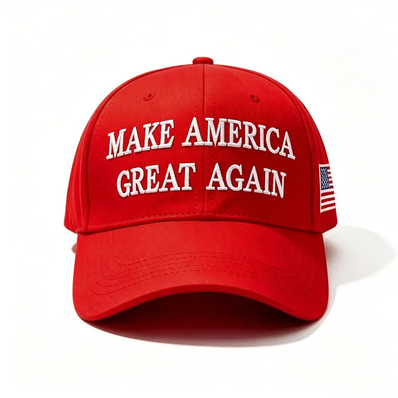 Patriotic Embroidered USA Flag Baseball Cap - Adjustable Cotton Hat for Men, Hand Wash Only, Ideal for Patriotic Gatherings, Parades, Events & Everyday Wear