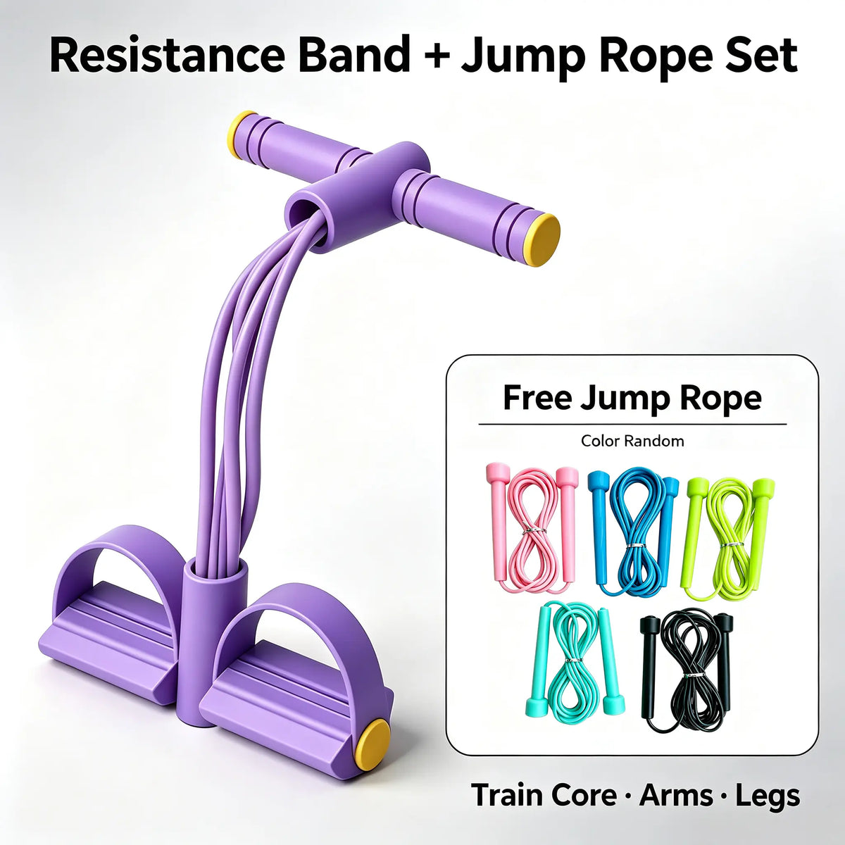 Adjustable Foam Non-Slip Resistance Band for Core and Lower Body Workouts - Portable Strength Training Equipment for Squat Challenges